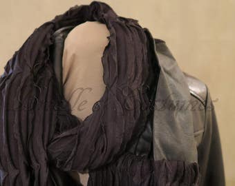 Maleficent Inspired Vegan Leather Circle Scarf Cosplay or Disney Bound
