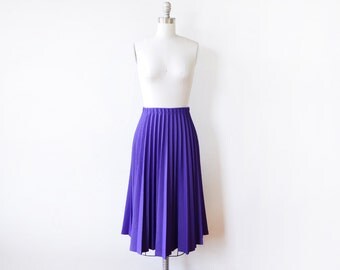 purple pleated skirt, vintage accordion pleated skirt, small medium purple skirt