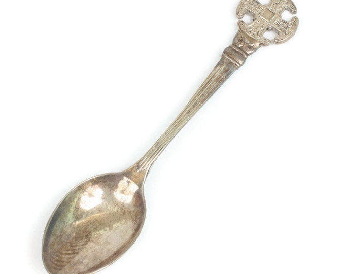 Maltese Cross Spoon Demi Tasse EPNS Spoon Signed D & F Vintage