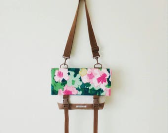 Canvas Crossbody Bag, Crossbody Bags for Travel, Foldover Crossbody bag, Messenger Bag, Shoulder Bag, Hip Bag, Fold Over, Purse, Cotton
