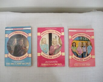 Vintage 3 Sweet Valley Twins Paperback Books - No. 1 3 7