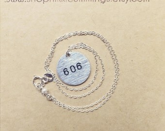 Silver Area Code Necklace