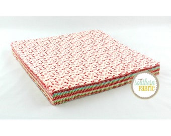 Little Ruby -Flannel Layer Cake by Bonnie and Camille for Moda (55130LCF) 10 INCH Quilting Fabric