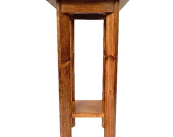 side table, bedside table, plant stand, end table, wooden end table, phone table, entryway, table, square table small wooden table