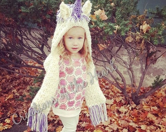 Crochet unicorn hat Etsy