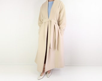 VINTAGE Ivory Coat Emanuel Ungaro Soft Robe Coat