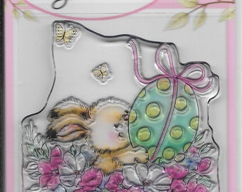 Wild Rose Studio Clear Stamp -- NEW -- Easter Bunny -- (#2153)