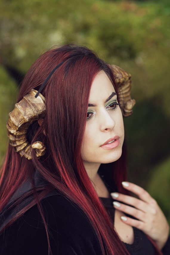 Faun Horns Cosplay Antlers Costume Ram Fairy by CostureroReal