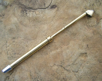 Beer Tap Handle Vintage Brass Tire Gauge for your kegerator or draft beer tower cold brew coffee