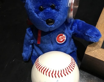 Ty Beanie Baby Dusty for the Chicago Cubs with Baseball