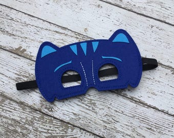 Layered Pj Masks Catboy Felt Mask Catboy Mask Superhero Mask Birthday Mask Birthday Favor Catboy Mask