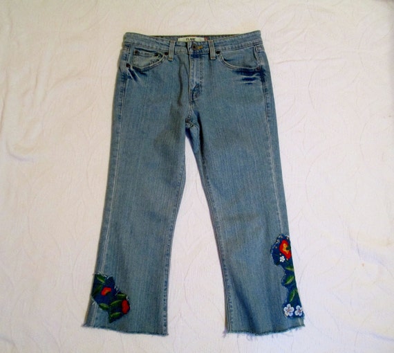 levis floral jeans