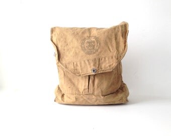 vintage boy scout canvas backpack