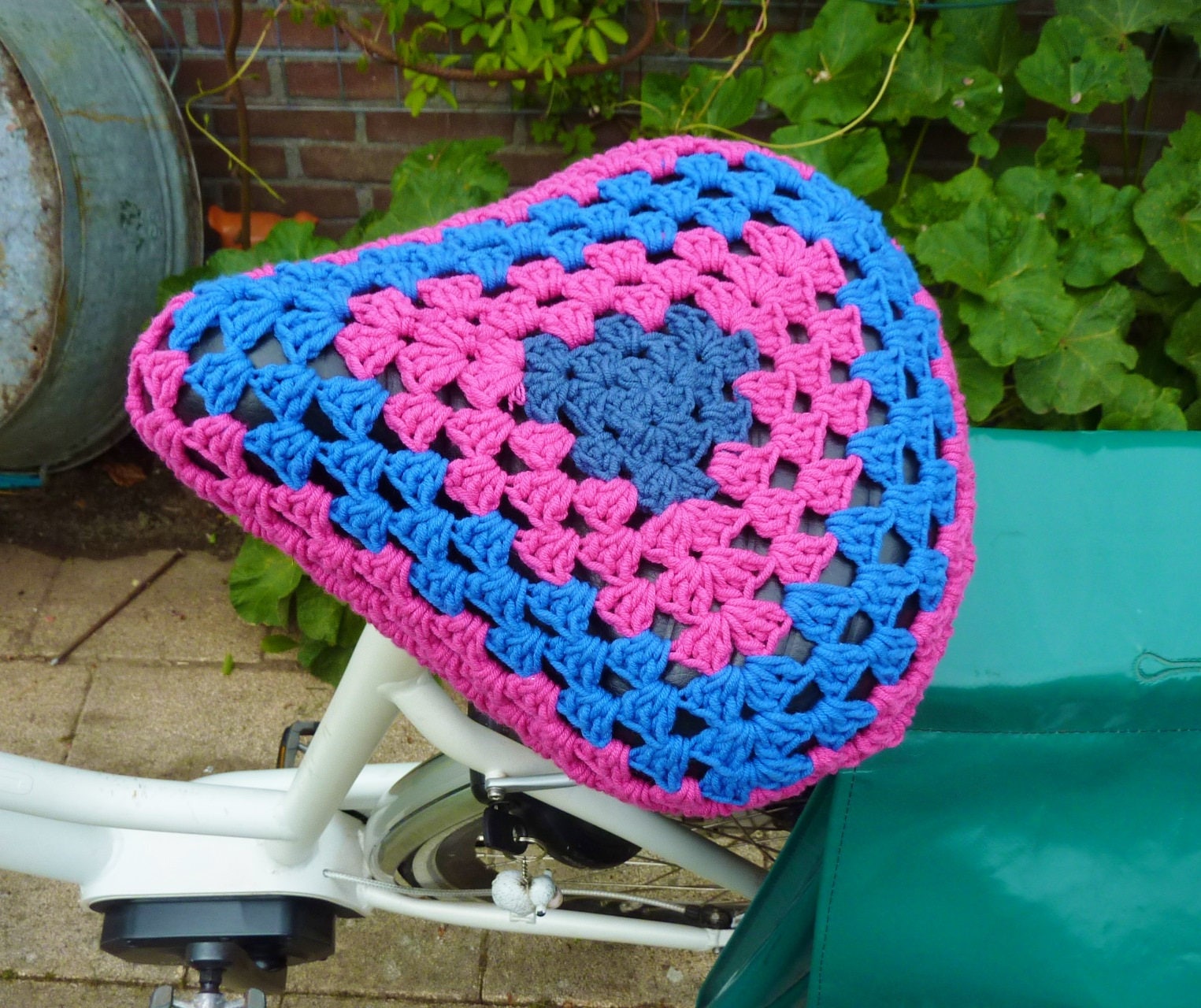 Crochet bicycle seat cover bike seat cover saddle cozy