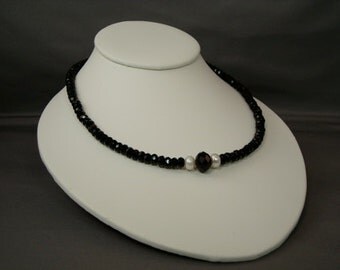 Items similar to Butterfly necklace Black butterfly jewelry bead necklace Adjustable necklace 18 