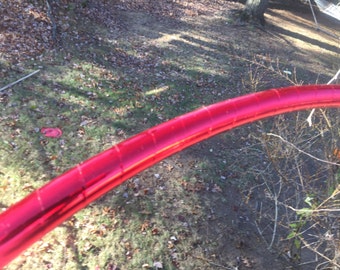 Red Mirror Taped polypro or HDPE hula hoop
