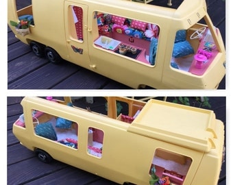 Barbie Doll House RETRO RV Room Furniture & Accessories Travel Car Motorhome