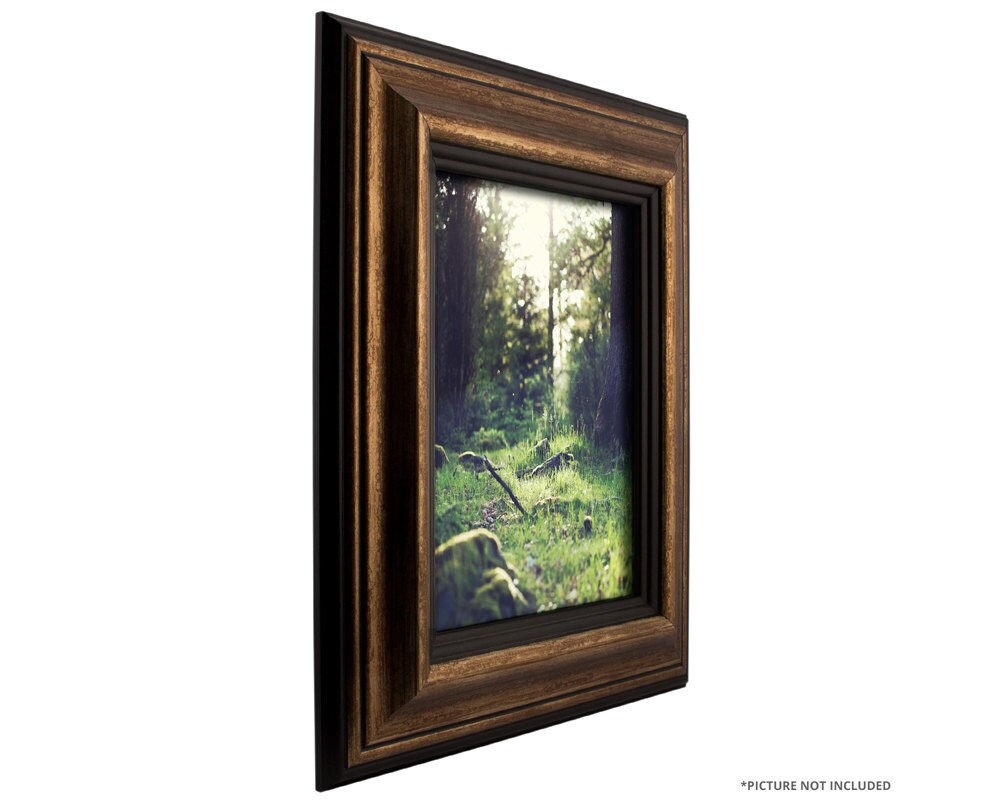 Craig Frames 11x14 Inch Aged Gold and Black Picture Frame