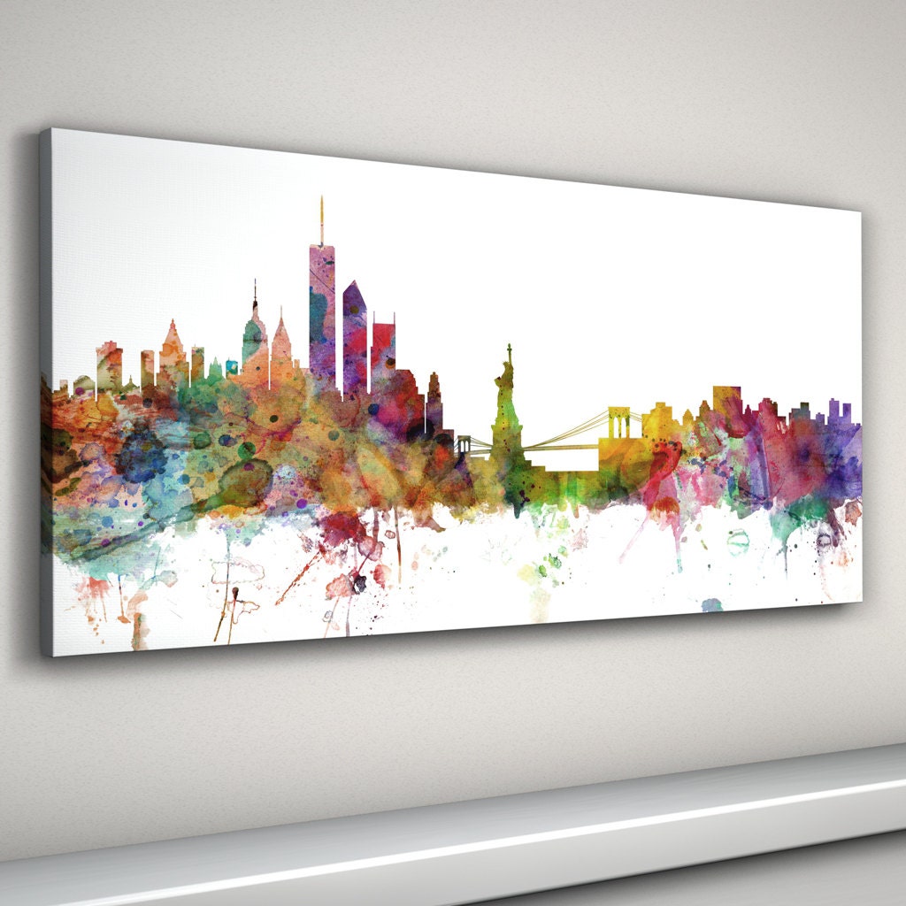 New York Skyline Canvas New York City Cityscape Canvas Art