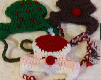 Pet Hat, Santa Pet Hat, Christmas Tree Pet Hat, Reindeer Pet Hat