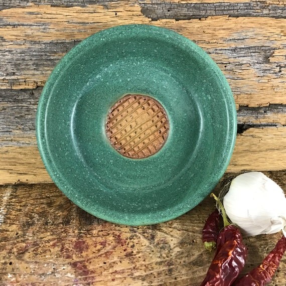 Ceramic Garlic Grater /Garlic Dish / Garlic Plate /Handmade