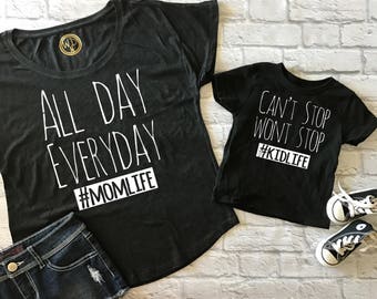 can't stop won't stop - mommy and me outfit - cute toddler shirt - cute mom tee - mothers day gift - gift for mom - cute shirts for summer