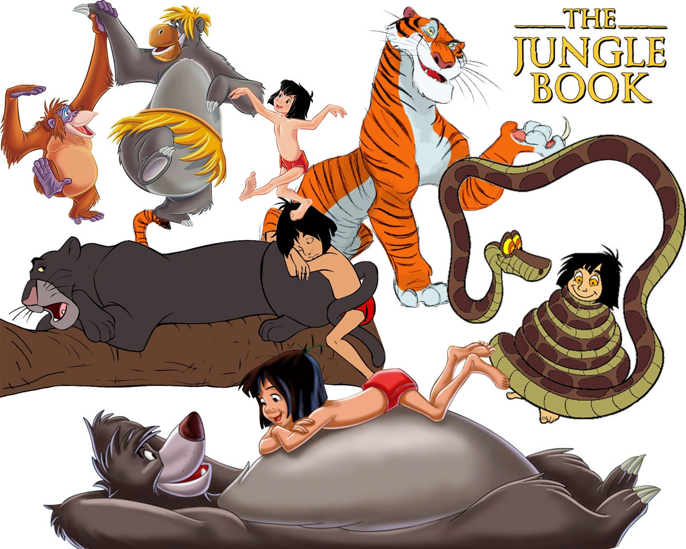 BEST collection of 150 Disney's Jungle Book Clipart - 150 high quality
