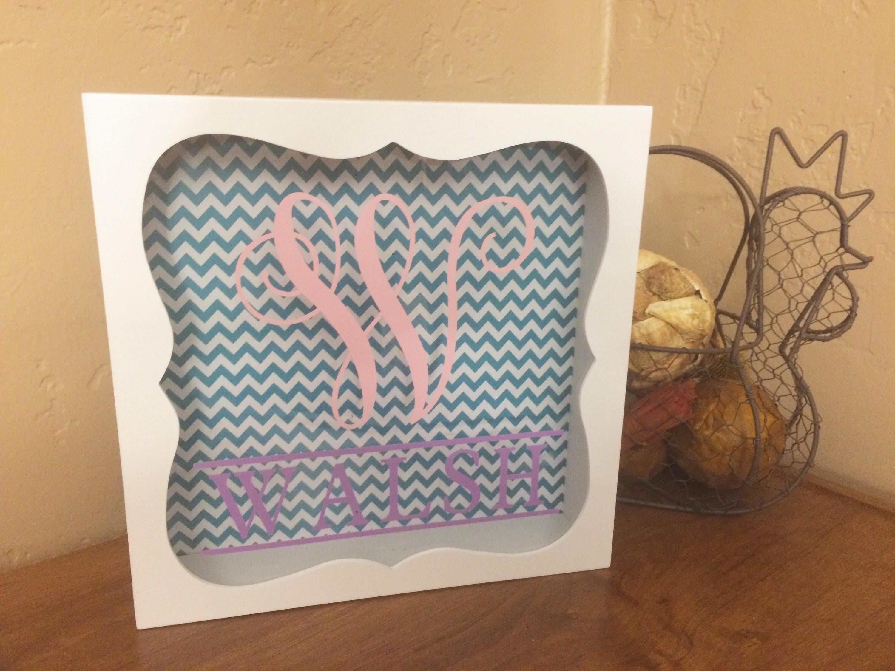 Shadow Box Bank Personalized Bank Piggy Bank Nursery