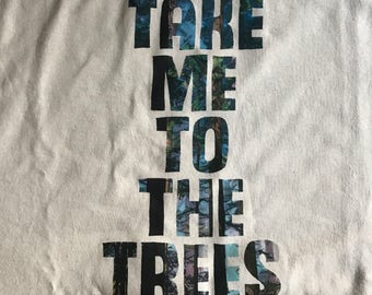 Trees t shirt Men's T-shirt Nature shirt Hiking