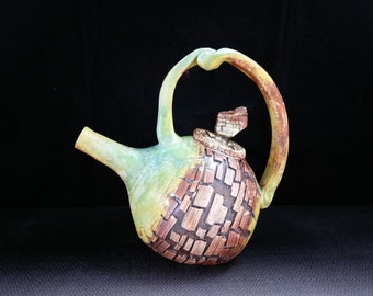 ChingWenArts handmade porcelain Teapot Vase Pot, #E193