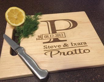 Personalized Cutting Board - Engraved Cutting Board, Custom Cutting Board, Wedding Gift, Housewarming Gift, Anniversary Gift, Engagement