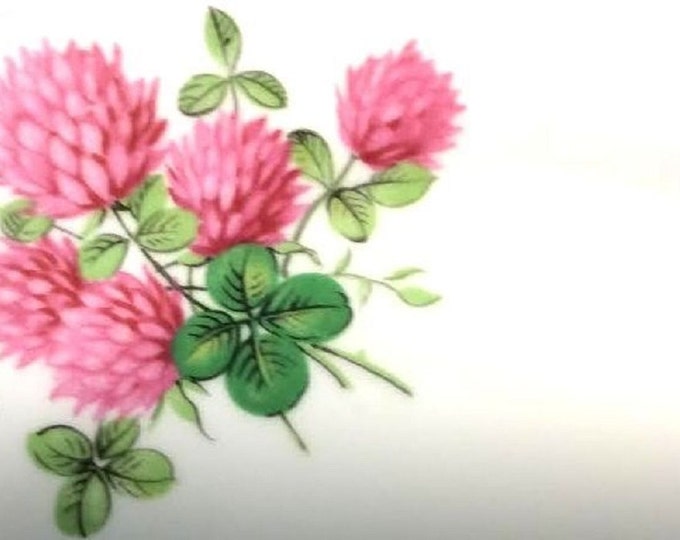 Hammersley Bone China Salad Plate - Rosy Pink Clovers - Replacement Dish