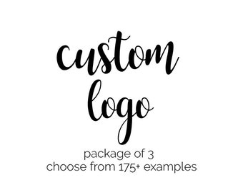 Logo Design Package - Custom Logo Design - Business Logo - Calligraphy Logo - Graphic Design Logo Package - Logo Branding - Modern Logo