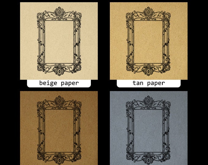 Printable Graphic Elegant Frame Digital Antique Classic Ornate Border Image Download Jpg Png Eps HQ 300dpi No.3568