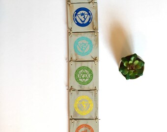 Chakra Wall Hanging, Yoga Decor, Yoga Studio, Chakra Decor, Yoga, Buddist Decor