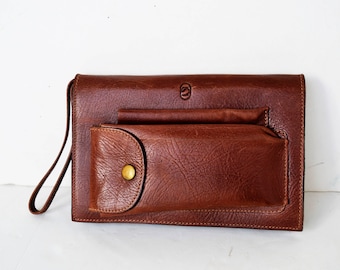 Handbag vintage men's leather handbag