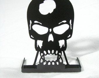 Vampire Skull Business Card Holder CNC Plasma Cut Steel