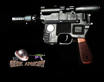 STAR WARS Han Solo Blaster Prop Replica Custom Painted Realistic