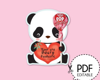 valentines panda bear