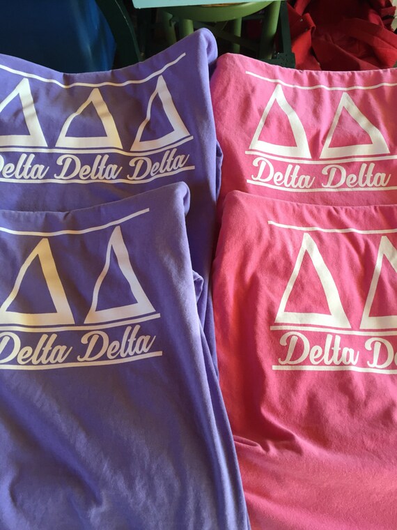 Tri Delta Comfort Colors Long Sleeve Shirt