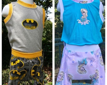 Waterproof Underwear Custom Bed Wetting Pajama Sets for Boys and Girls Size 4-10