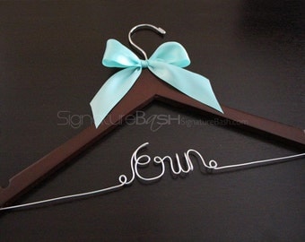 Sale Today Only!! Bridal Hanger with Ribbon / Wedding Hangers BLOW-OUT / Custom Bridal Hangers / Personalized Wedding Hangers