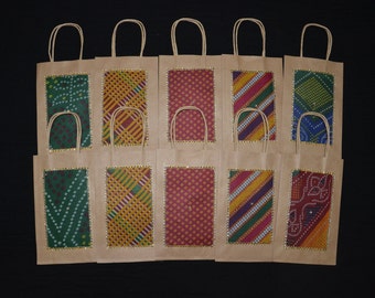 Diwali special, Indian Wedding Gift Bags,Kraft Gift Bags,Rajasthani pagree bags,Traditional Indian,Welcome Bags, Bandhani bags, Jaipuri Bags
