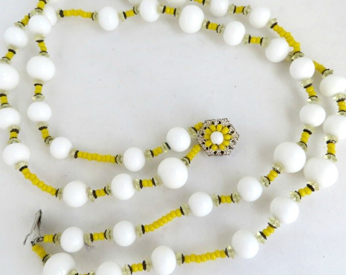 Miriam Haskell Necklace, Vintage Crystal, Milk Glass, Double Strand Necklace Signed Designer Jewelry, Gift Idea, Gift Boxed Miriam Haskell Necklace, Vintage Crystal, Milk Glass, Double Strand Necklace Signed Designer Jewelry, Gift Idea, Gift Boxed