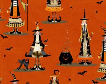 Witch Fabric, Halloween witches, Halloween Fabric, Witchy Collection from Studio E