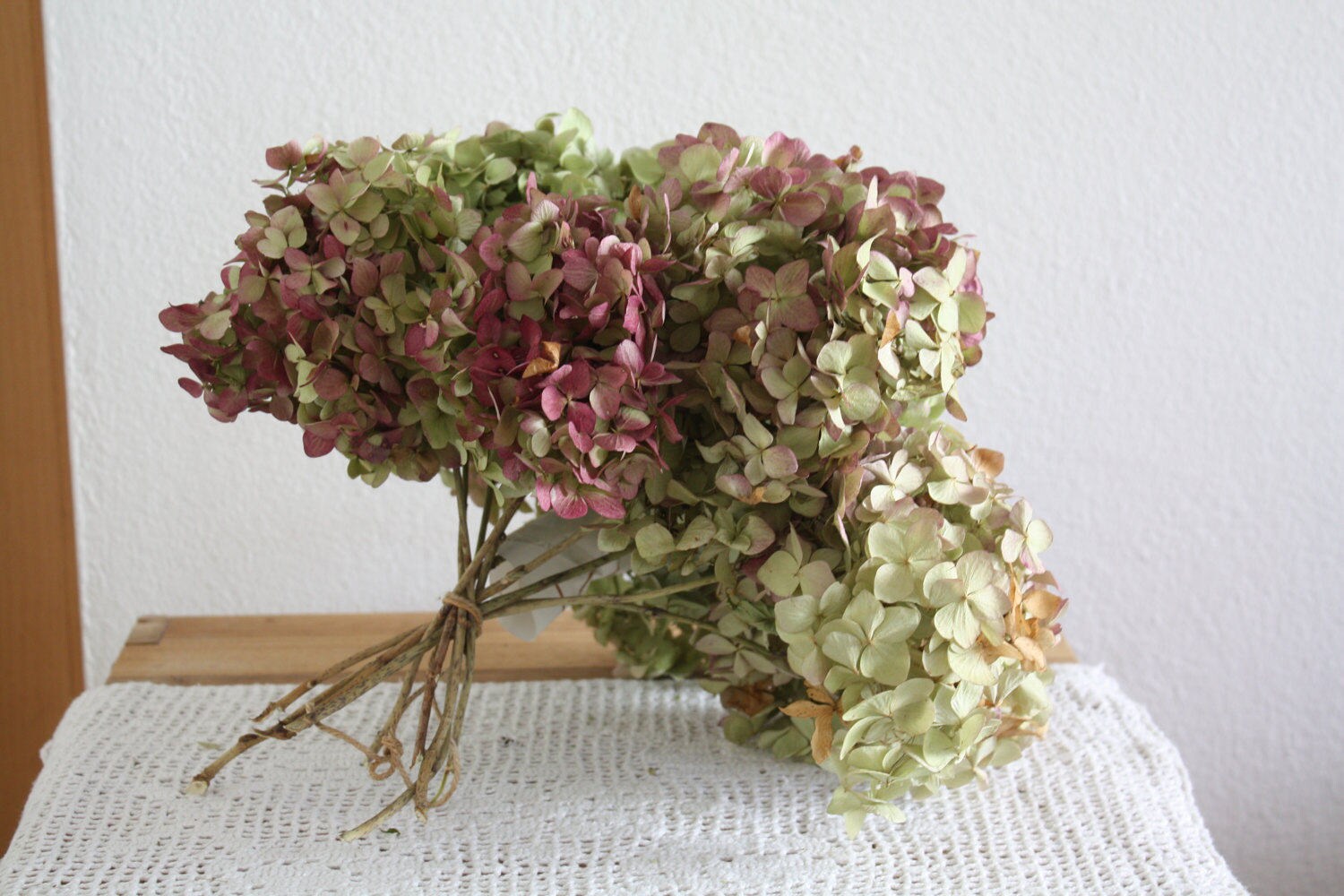 8 Dried Hydrangea flowers DIY craft bouquet wedding