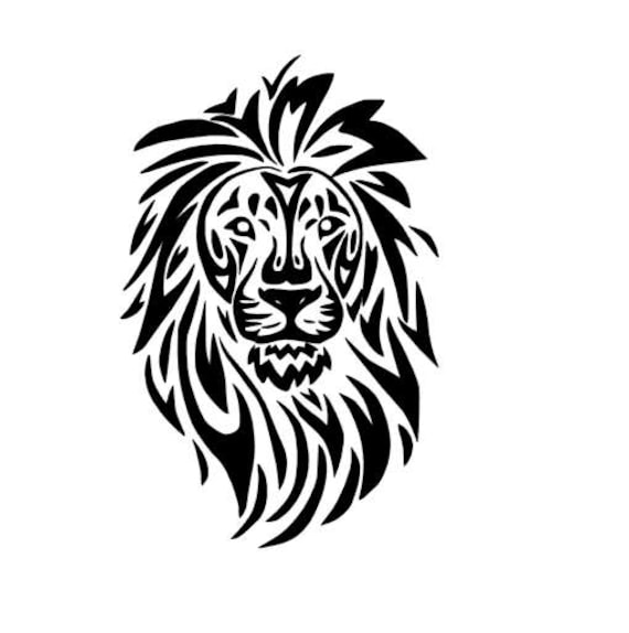 Lion Tribal decal for yeti decal for car truck laptop