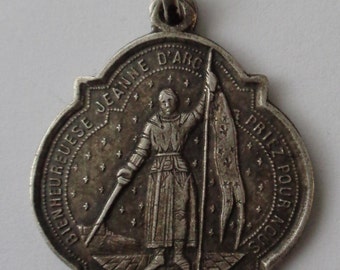 Rare Old Religious Medal St. Joan of Arc