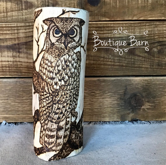 Barn Owl/Owl/Owl Art/Handmade/Fireplace Mantle Decor/Rustic