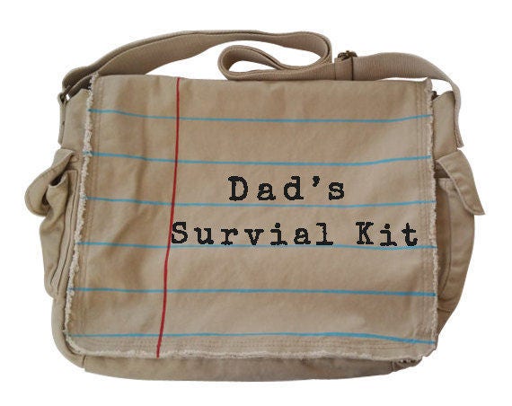 Messenger Diaper Bag for Dad Dad&#39;s Survival